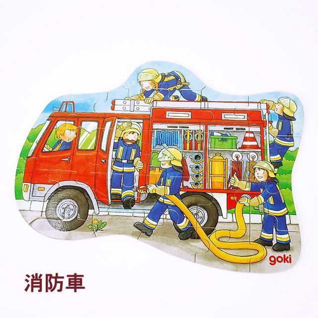 goki 木のおもちゃ ノンフレームパズル 箱入り | 木のおもちゃのグランパパ