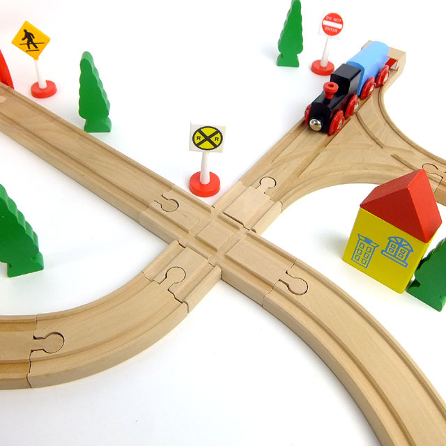 マキシム 木製レールセット 追加パーツ バッファーストップ&クロスレール