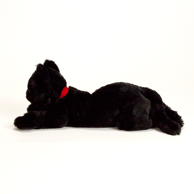 サンレモン リアルな猫のぬいぐるみ ひざねこ黒 | おもちゃのグランパパ