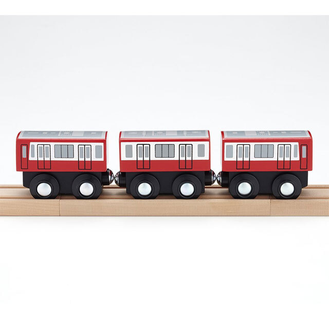 木のおもちゃ 木製レールセット moku TRAIN 京急2100形