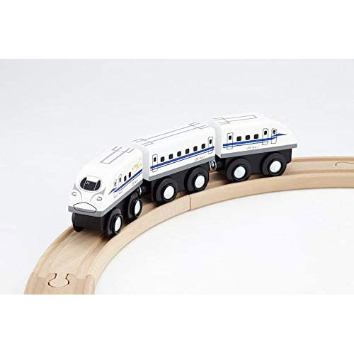 木のおもちゃ 木製レールセット moku TRAIN N700S 新幹線のぞみ