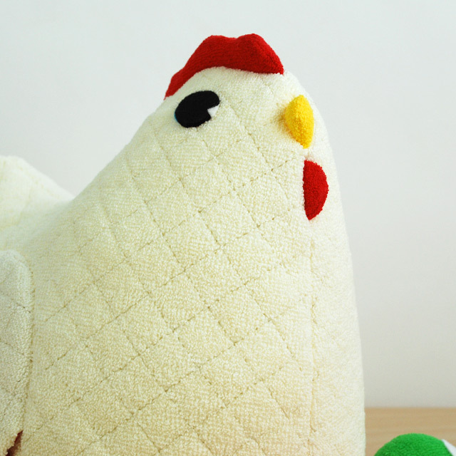 日本製 布のおもちゃ にわとりとたまご 数遊び