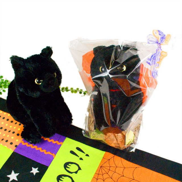 サンレモン リアルな猫のぬいぐるみ ひざねこ黒 | おもちゃのグランパパ