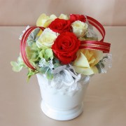 【プリザーブドフラワー】大人の赤 P0005