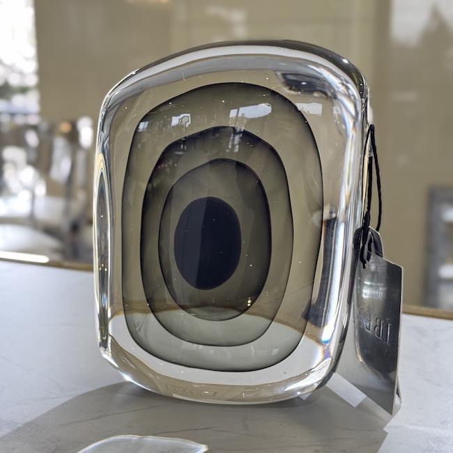 Crystal objet｜クリスタル|瞳| アート| オブジェ |クリア　ブラック | CRY31126IB