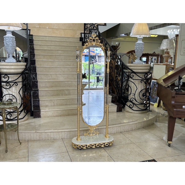 Crystal Gold Miller｜クリスタルゴールド姿見ミラー 艶あり| ゴールド | IB セレクション | CRY5031IB