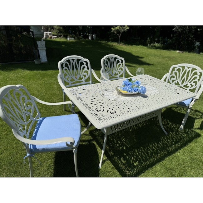 Garden Furniture / ガーデンテーブルチェア5点セット  ｜Garden  Table｜White｜IB Selection｜HGE5001IB