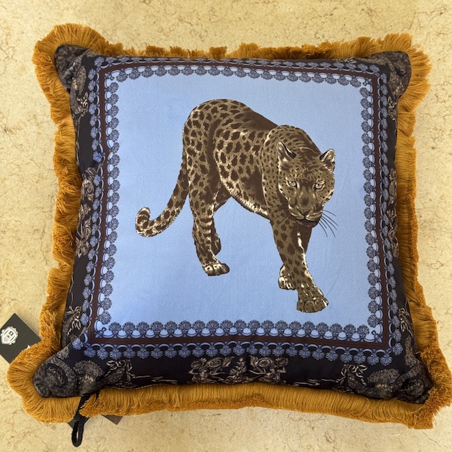 クッション｜トラ|ブルー |cushion|tiger|blue|Objet MIS7056IB