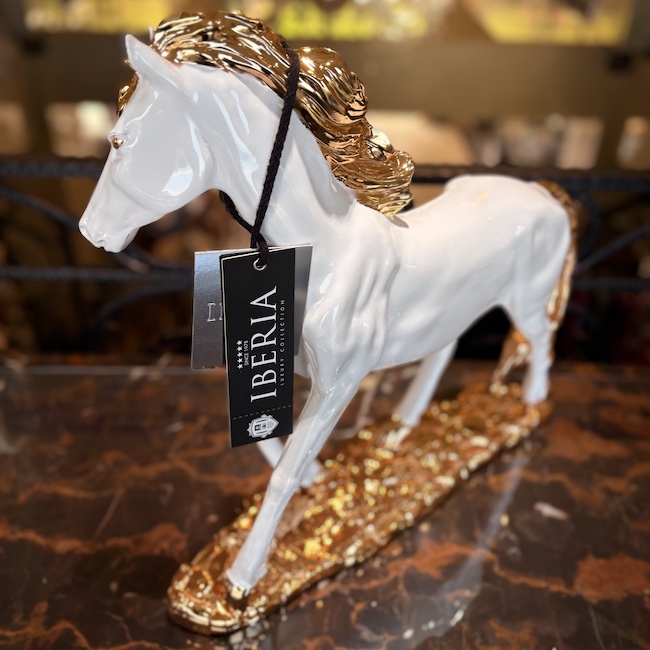 馬｜オブジェ|ホワイト|hoos |objet|ゴールド| OBJ5002IB