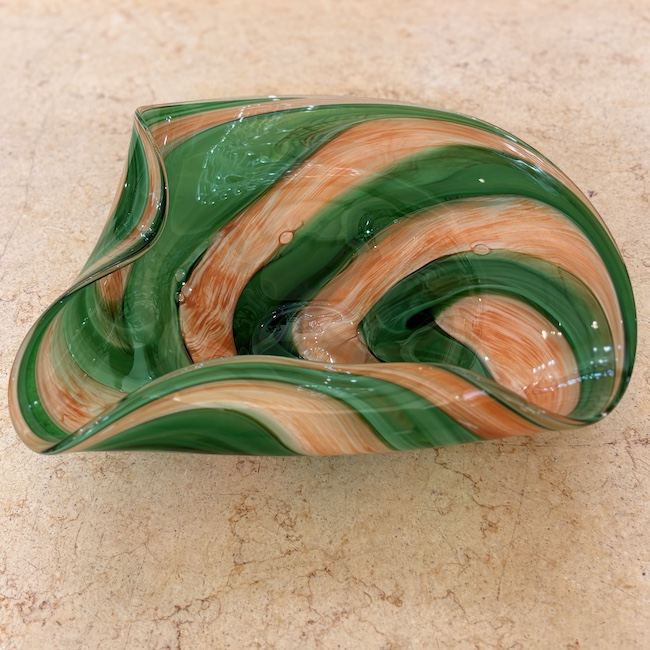 ガラスオブジェ｜グリーンオレンジ｜モダン｜modern｜OBJ5011IB