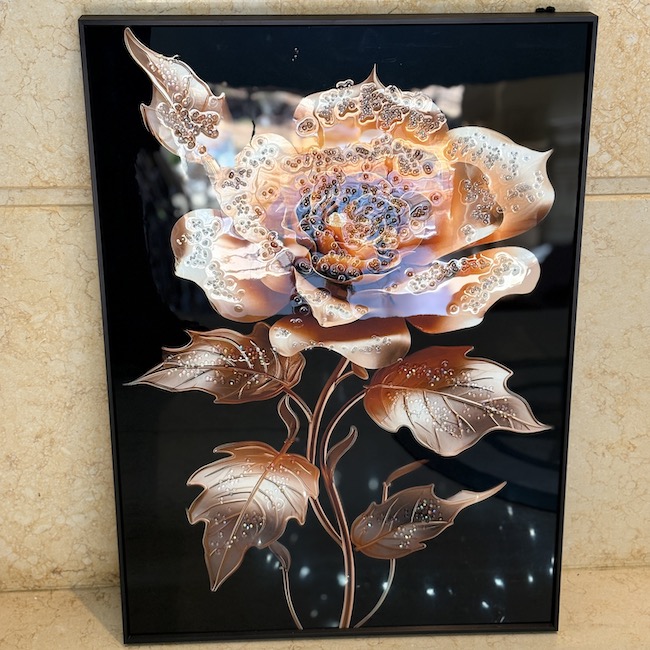 ゴールド｜薔薇｜額絵｜ジュエル / gold roads｜OBJ7010IB