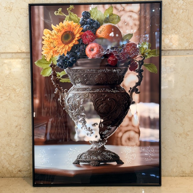 イエロー｜フルーツ｜額絵｜ジュエル / yellow furuit｜OBJ7013IB