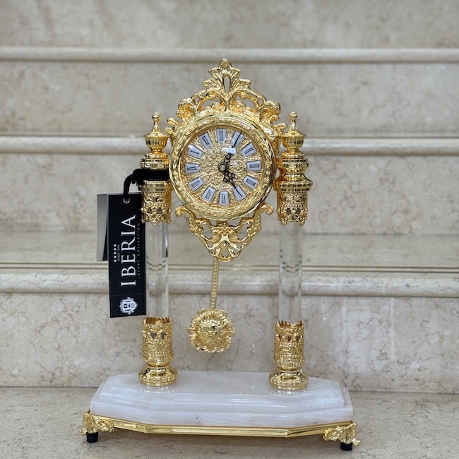 クリスタルホールクロック｜ミニ｜クリア|ゴールド|オブジェ |Crystal|hole |clock|mini｜clear|gold|Objet｜OBJ7048IB