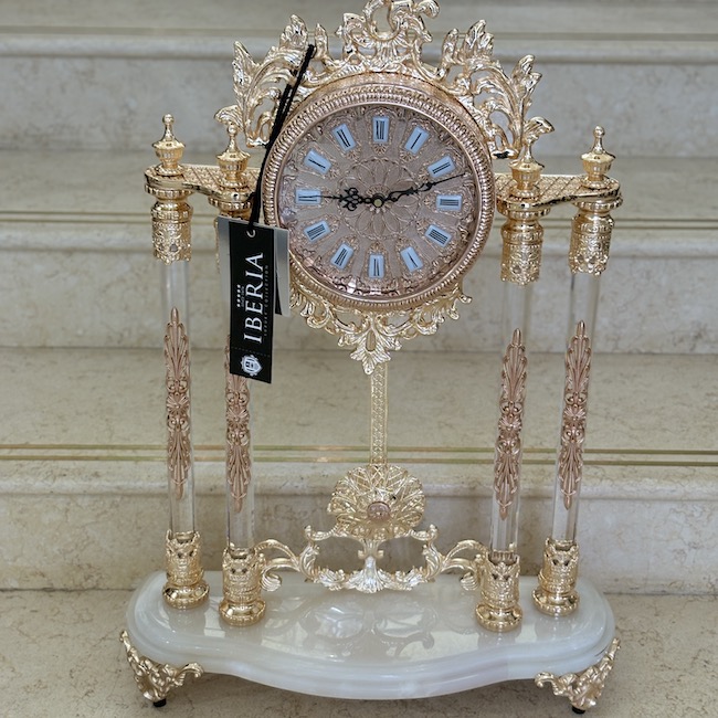 クリスタルホールクロック｜クリア|ピンクゴールド|オブジェ |Crystal|hole |clock|clear|pinkgold|Objet OBJ7051IB