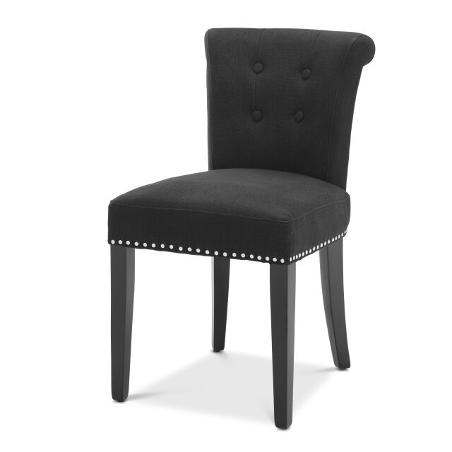 DINING CHAIR KEY LARGO ダイニングチェア｜Black linen ブラック リネン｜チェア単品