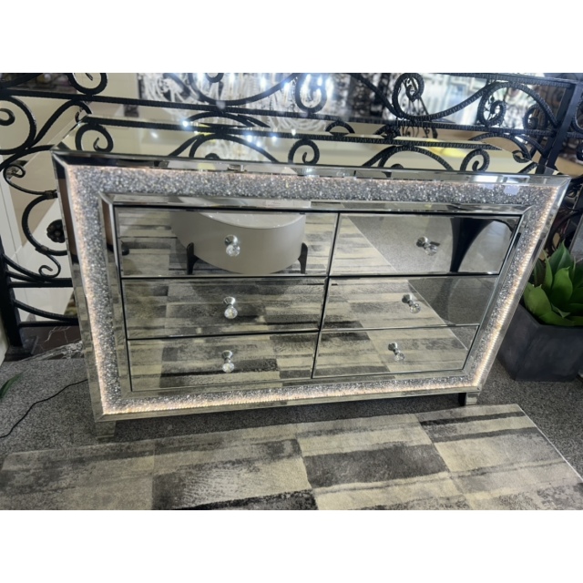 Modern Mirror  Chest / 難あり｜ジュエルミラーサイドチェスト - モダン｜IB Selection｜SRE5035IB