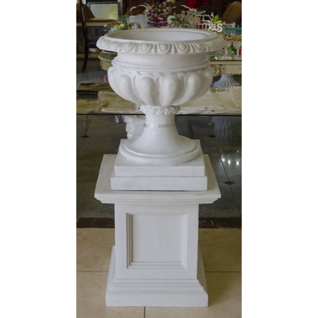 Pottery Column Set - White / プランター コラムセット ホワイト / プランター　ガーデン コラム ホワイト ｜IBセレクション｜HGE0028
