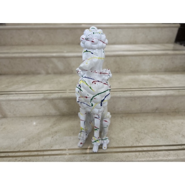 ペンキオブジェ｜オブジェ|プードル|ホワイト|objet| OBJ5006IB