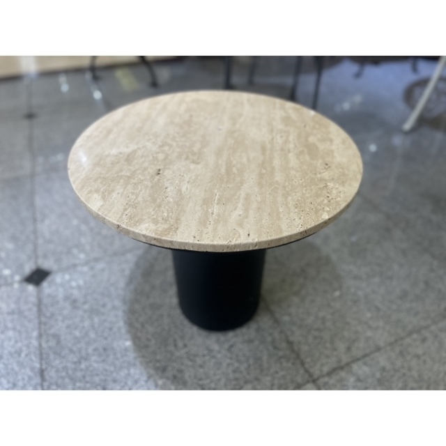 トラバーチンサイドテーブル｜Travertine Side Table｜大理石｜IB Selection｜TBL5041IB