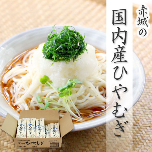 赤城の国内産ひやむぎ270g×20袋(1ケース)(北海道産小麦100%使用)ゆで時間約4分 池利【ネット注文で配送料無料 ※北海道・沖縄・離島は別途1,000円】 赤城の国内産ひやむぎ270g×20袋(1ケース)(北海道産小麦100%使用)ゆで時間約4分 池利【ネット注文で配送料無料 ※北海道・沖縄・離島は別途1,000円】