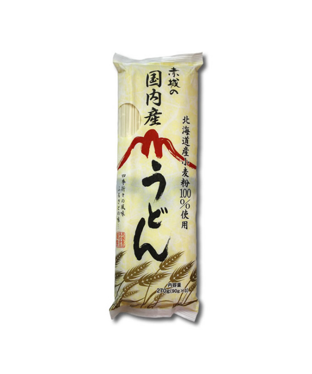 赤城の国内産うどん270g(北海道産小麦粉100%使用)ゆで時間約10分 池利 aku_t.jpg