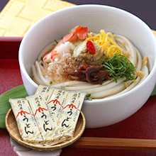 赤城の国内産うどん270g(北海道産小麦100%使用)ゆで時間約10分 池利
