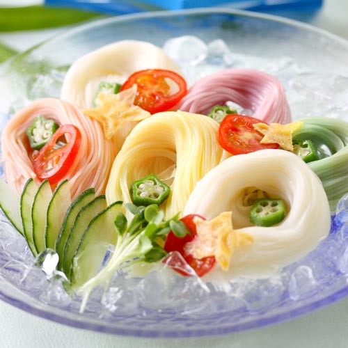 【ネット限定】【ギフト】七色そうめん 手延べ三輪そうめん (50g×14束 700g 約9人前) 木箱 【ネット注文で配送料無料 ※北海道・沖縄・離島は別途1,000円】