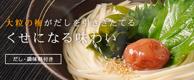大粒の梅がだしを引き立てる。くせになる味わい