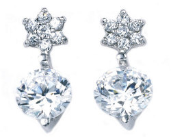 ���ߥ�������(��ե�����) �ԥ���/������ (�饦��ɥ֥�ꥢ���) 1.0ct(=0.5ct��2)�б� TJ29-C0077