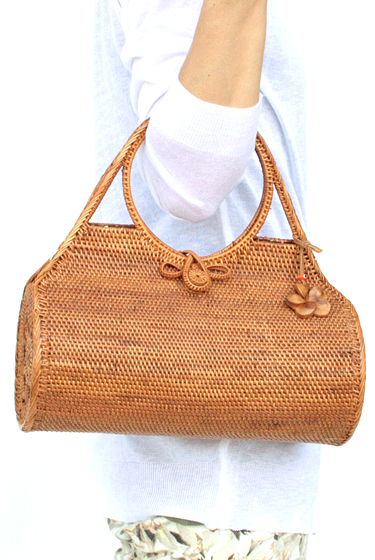 ドラム型手提げかごアタバッグ