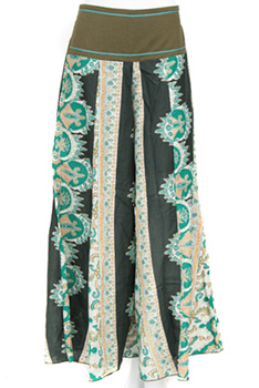 パンツ■タイ製　プリントワイドパンツ（02）