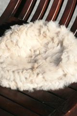 帽子■ラビットファー帽子（ホワイト）【メール便対応】