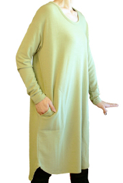 スウェットロングTシャツワンピース