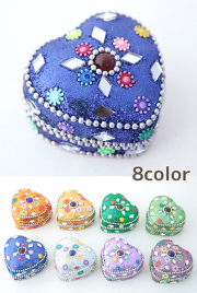 ラメ小物入れハート型