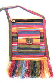 バッグ■ふさ付き斜め掛けポシェット（02）