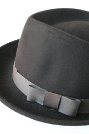 フェルト中折れ帽/ブラウン