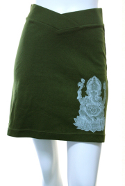 ガネーシャプリント　ストレッチスカート