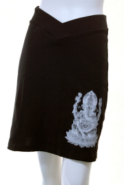 ガネーシャプリント　ストレッチスカート