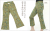 ゴアパンツ（カーキにイエローの植物柄）