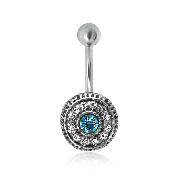 【14G】エスニックシルバーバナナバーベルボディピアス 14G バナナバーベル へそピアス ストーン プチプラアクセサリー通販LUPIS(ルピス) 【14G】エスニックシルバーバナナバーベルボディピアス 14G バナナバーベル へそピアス ストーン プチプラアクセサリー通販LUPIS(ルピス)
