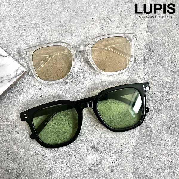 ルピス サングラス レディース メンズ 男女兼用 ウェリントン カラーレンズ ブラック ベージュ クリア グリーン カジュアル おしゃれ LUPIS
