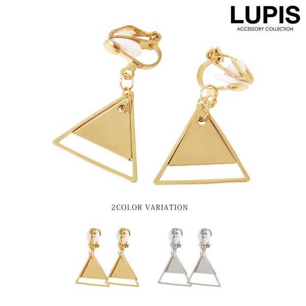 ルピス イヤリング レディース トライアングル シンプル ゴールド シルバー プレゼント かわいい LUPIS ルピス イヤリング レディース トライアングル シンプル ゴールド シルバー プレゼント かわいい LUPIS
