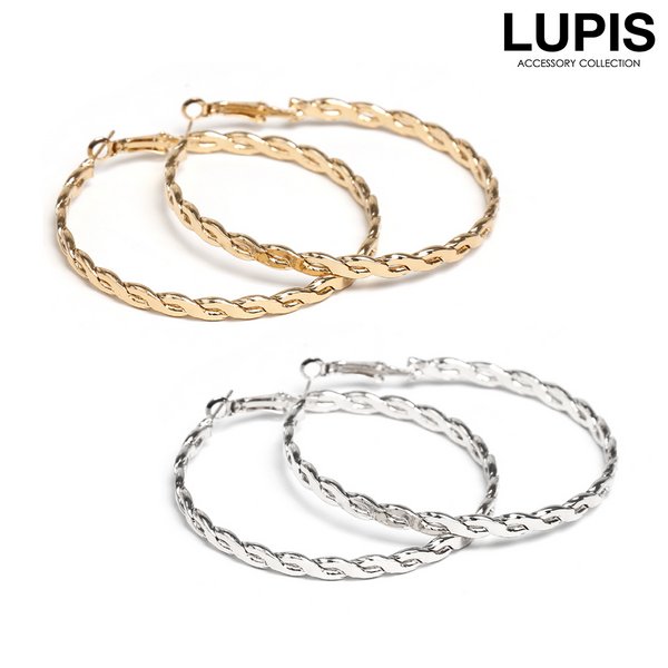 ルピス ピアス レディース フープピアス ツイスト ひねり シンプル 大ぶり ゴールド シルバー LUPIS ルピス ピアス レディース フープピアス ツイスト ひねり シンプル 大ぶり ゴールド シルバー LUPIS