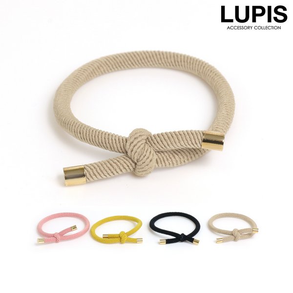 ルピス ヘアゴム レディース ヘアアクセサリー ノット シンプル メタル ベージュ ブラック マスタード ピンク 大人 LUPIS ルピス ヘアゴム レディース ヘアアクセサリー ノット シンプル メタル ベージュ ブラック マスタード ピンク 大人 LUPIS