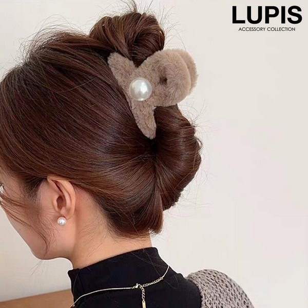 ルピス ヘアアクセサリー ヘアクリップ バンスクリップ 小さめ ファー もこもこ パール 上品 シンプル かわいい 簡単 ヘアアレンジ まとめ髪 ルピス ヘアアクセサリー ヘアクリップ バンスクリップ 小さめ ファー もこもこ パール 上品 シンプル かわいい 簡単 ヘアアレンジ まとめ髪