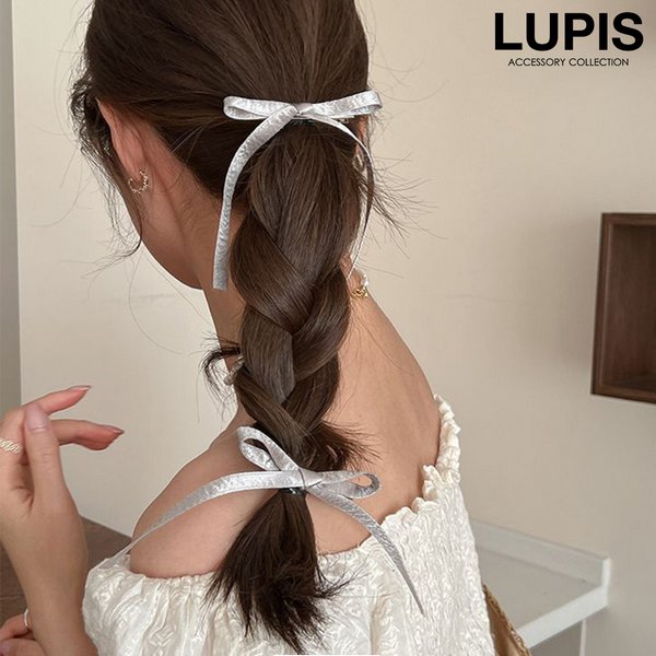 ルピス ヘアアクセサリー ヘアクリップ リボン シルバー シンプル ガーリー カジュアル フェミニン バレエコア かわいい ヘアアレンジ 韓国 ルピス ヘアアクセサリー ヘアクリップ リボン シルバー シンプル ガーリー カジュアル フェミニン バレエコア かわいい ヘアアレンジ 韓国