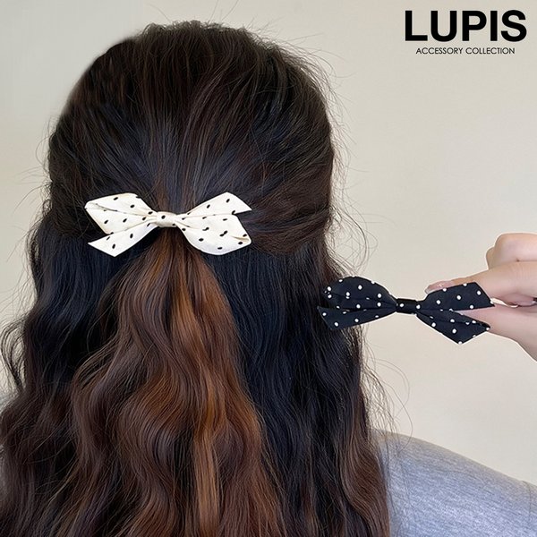 ドットリボンヘアクリップ ドットリボンヘアクリップ