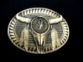 MONTANA  Buckle-Skull W/Fthers Ov 60794C