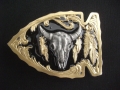 �Хå��롡�ͥ��ƥ���  SKA3G  Buffalo Skull  (Gold Vivatone)