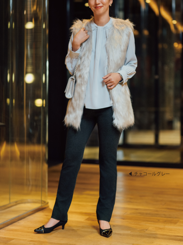 【上質ごこち】MIYABIスリムストレートパンツ【日本製】